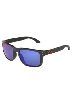 Oakley Holbrook Unisex - Sunglasses - Matte Black/Positive Red Iridium -Stock X b676a32028484201943e8d7965d1de48