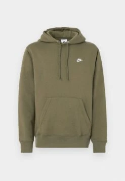 Nike Sportswear CLUB HOODIE - Sweatshirt - White/black -Stock X b79300f2ff75481c92bf6b0743133db6