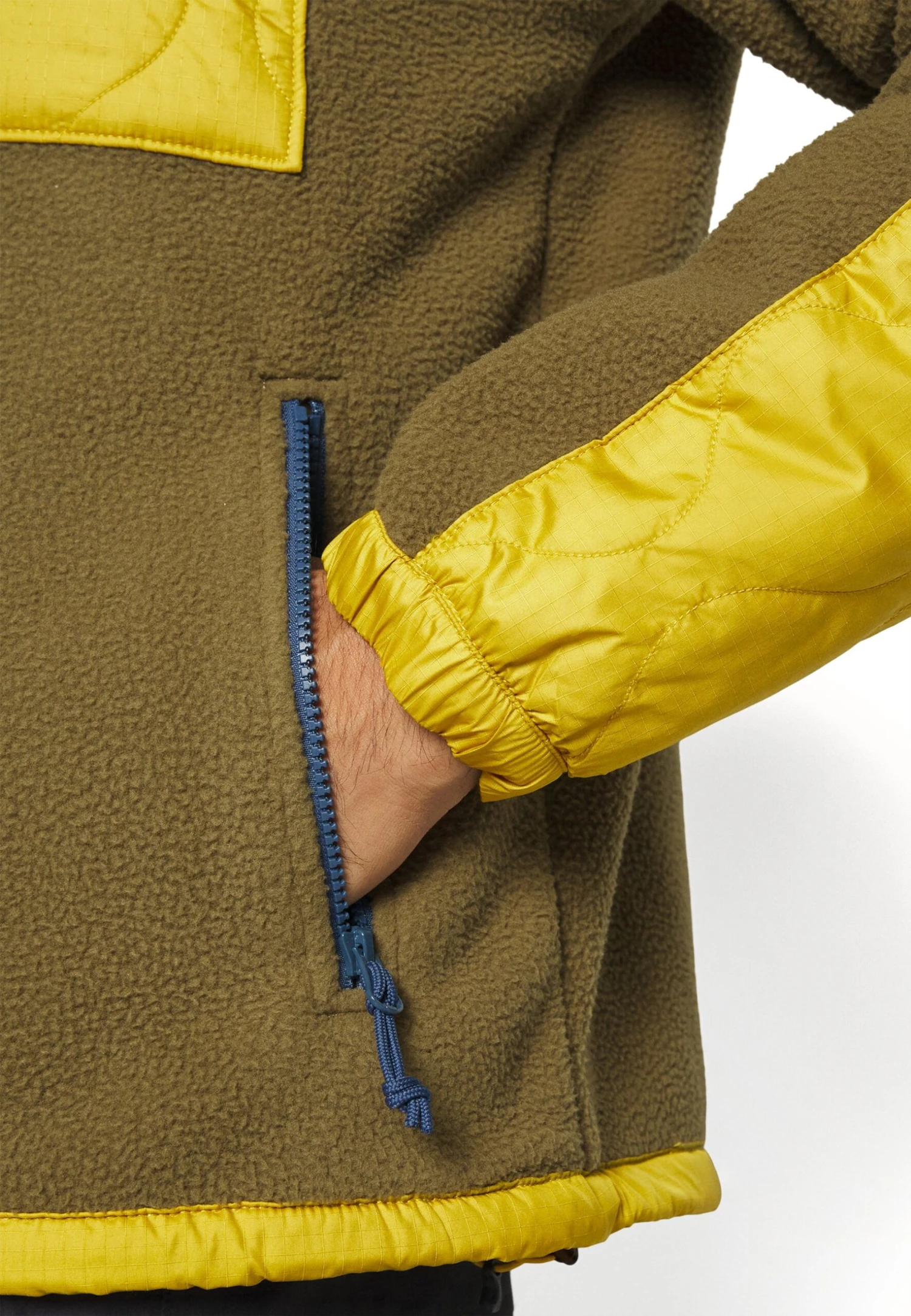 The North Face Royal Arch Jacket - Fleece Jacket - Military Olive/Mineral Gold/Shady Blue 8 The North Face Royal Arch Jacket - Fleece Jacket - Military Olive/Mineral Gold/Shady Blue - Image 6