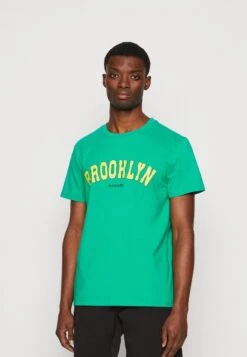 Kangol Round Neck Brooklyn Tee Unisex - Print T-Shirt - Green