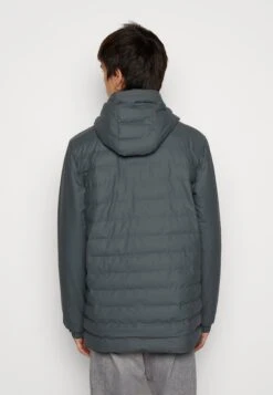 Rains Trekker Hooded Jacket Unisex - Winter Coat - Slate 10 Rains Trekker Hooded Jacket Unisex - Winter Coat - Slate -Stock X b8800f62ddb4455cbc90945ca02fb813