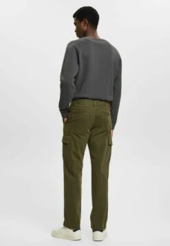 ESPRIT Cargo Trousers - Dark Khaki 11 ESPRIT Cargo Trousers - Dark Khaki -Stock X b88082f605f944e3839e4c9159a311ac