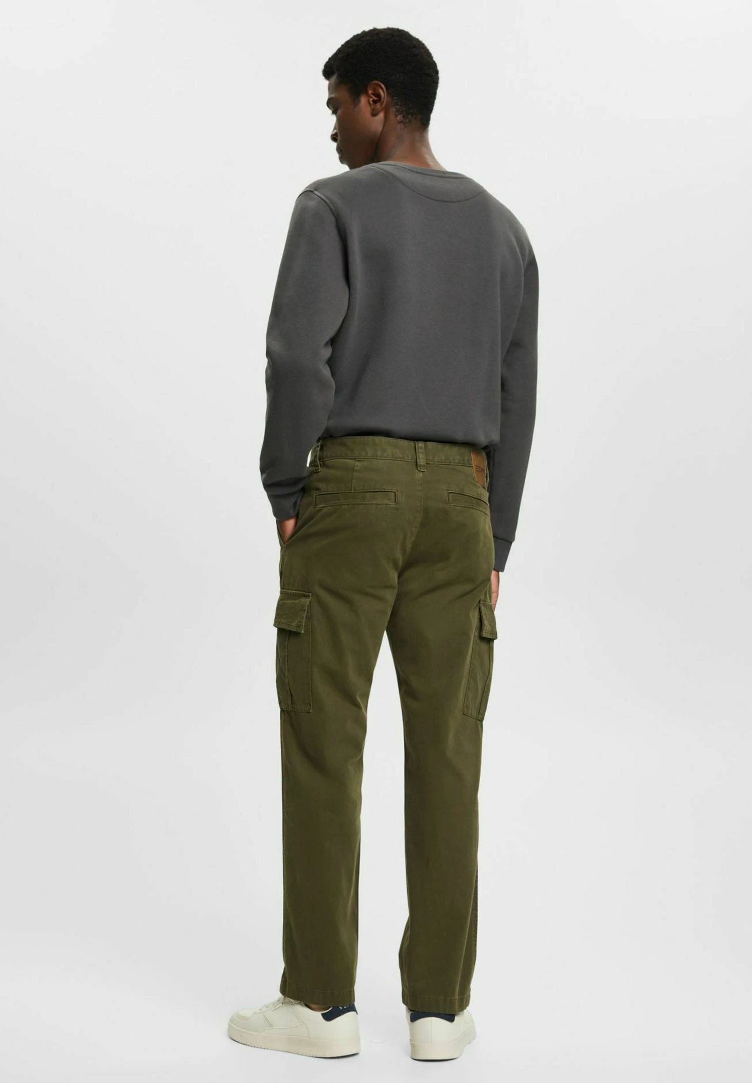 ESPRIT Cargo Trousers - Dark Khaki 5 ESPRIT Cargo Trousers - Dark Khaki - Image 3