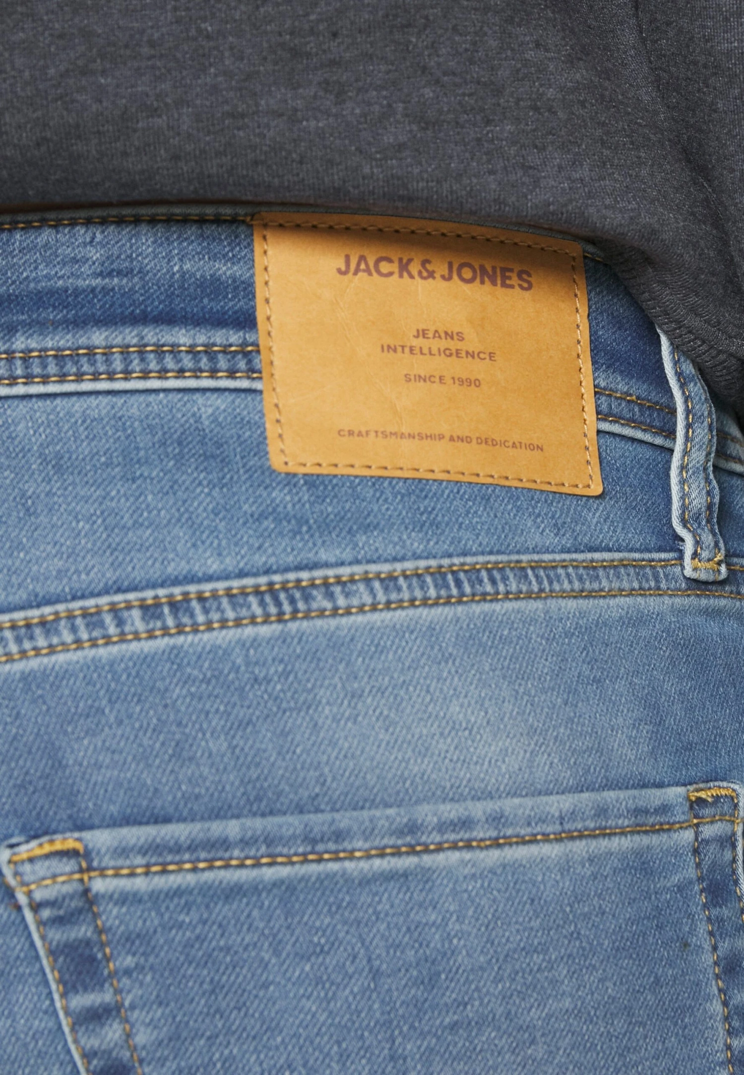 Jack & Jones Jjimike Jjoriginal- Straight Leg Jeans - Blue Denim 6 Jack & Jones Jjimike Jjoriginal- Straight Leg Jeans - Blue Denim - Image 4