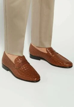 Dune London SALAMAN - Smart Slip-ons - Tan