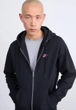 Nike Sportswear CLUB HOODIE - Zip-up Sweatshirt - Black -Stock X b9977996bb5246329ea991f7f48c5c8e