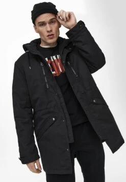 Only & Sons Onsklaus Winter - Parka - Black -Stock X ba769b1a226348b9a558b0784eadf610