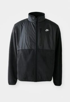 Nike Sportswear CLUB WINTERIZED - Fleece Jacket - Black/white -Stock X bafbe4f042e5466fba8f48261ee9eeda