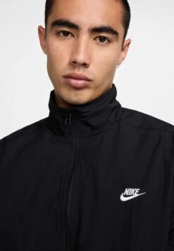 Nike Sportswear CLUB - Light Jacket - Black White -Stock X bb577ab5e6504e5e9c2b377223c23435