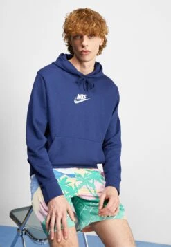 Nike Sportswear M Club Ft Po Lbr - Hoodie - Midnight Navy