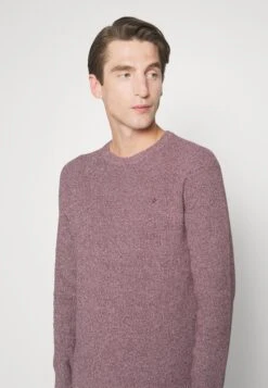 Hackett London Mouline Crew - Jumper - Mulberry/Ecru -Stock X bc0f82d024d04bc4a612937d9d75519d