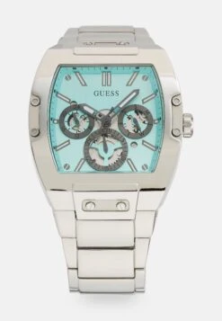 Guess Phoenix - Chronograph Watch - Silver Tone/Blue Sunray