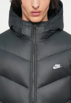 Nike Sportswear WINDRUNNER - Down Coat - Black/white -Stock X bcde6b22934347408d9283b6a1236c4d
