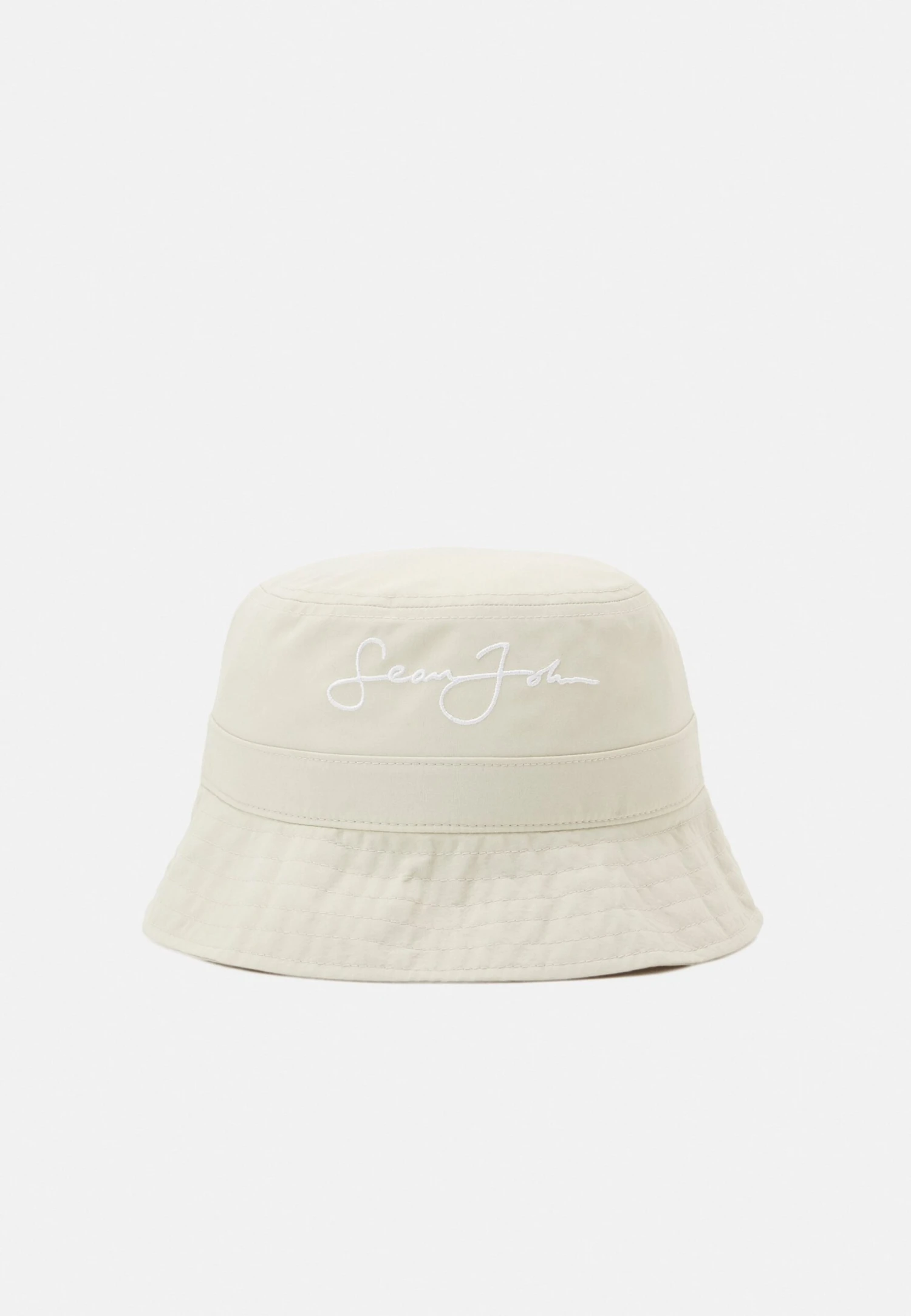 Sean John Script Logo Buckethat Unisex - Hat - Beige 3 Sean John Script Logo Buckethat Unisex - Hat - Beige
