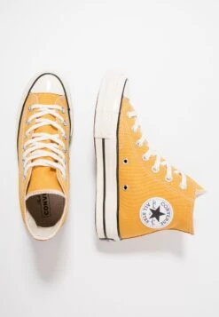 Converse Chuck Taylor All Star '70 Hi- High-Top Trainers - Sunflower/Black/Egret -Stock X beddba767ef947f68c00c75994e44071