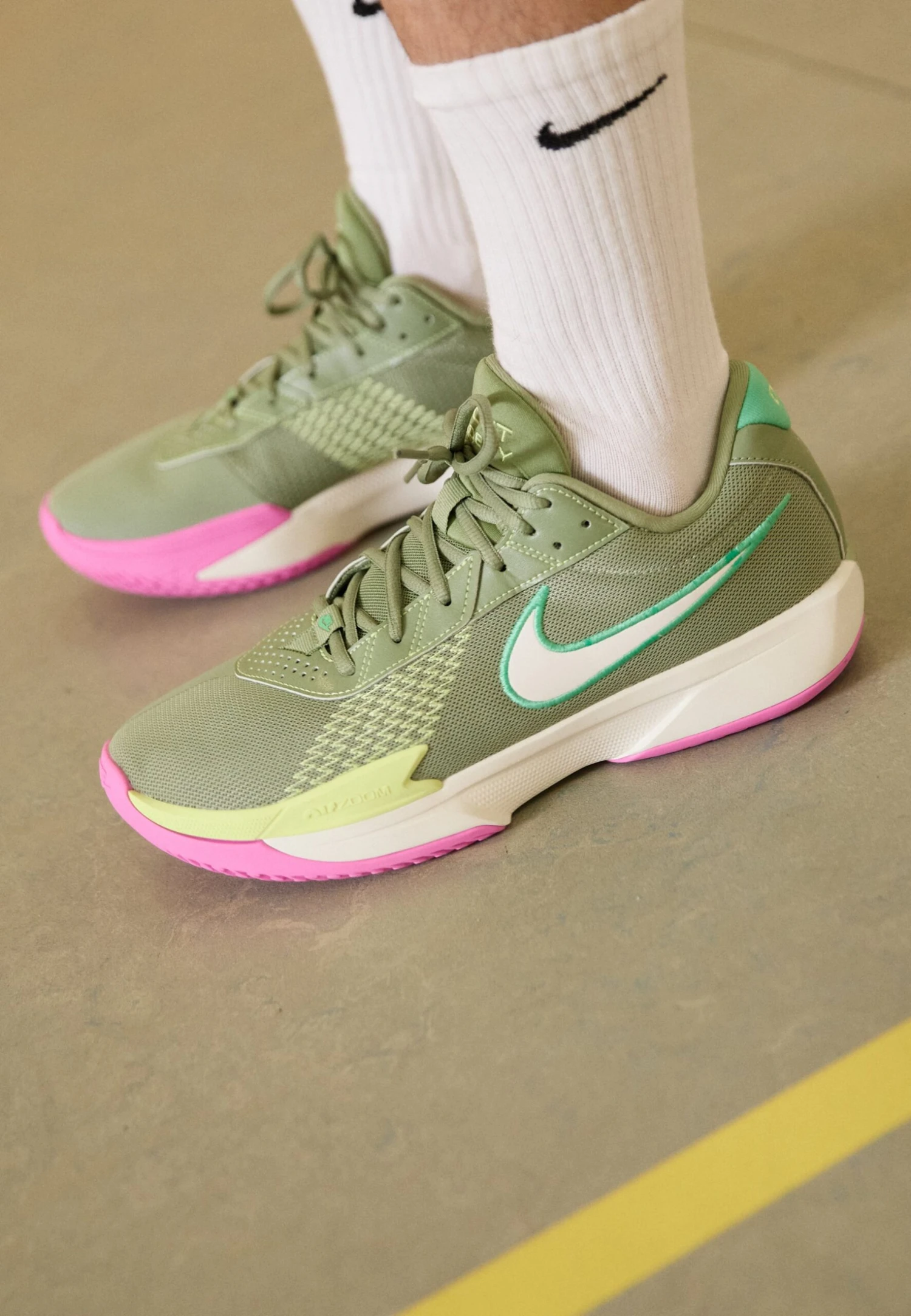 Nike Performance GT CUT ACADEMY - Basketball Shoes - Barely Green Washed Coral Dusty Cactus Black 22 Nike Performance GT CUT ACADEMY - Basketball Shoes - Barely Green Washed Coral Dusty Cactus Black - Image 20