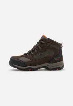 Hi-Tec Storm Wp Wide Fit - Hiking Shoes - Dark Chocolate/Dark Taupe/Burnt Orange