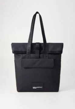 Karl Lagerfeld Jeans ROLL TOP TOTE UNISEX - Tote Bag - Black