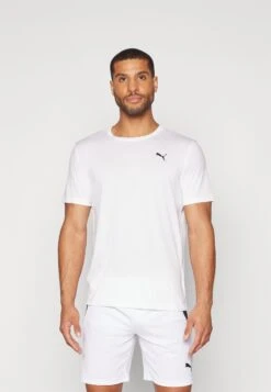 Puma ESSENTIALS SOLID CAT TEE - Sports T-shirt - White -Stock X c0a33d59d93a4a188b482f5ed4d81752