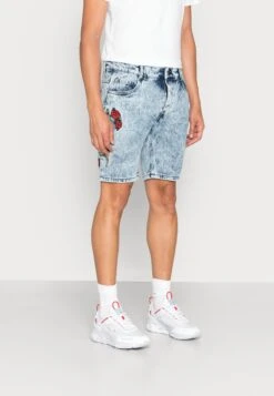 BRAVE SOUL Snake - Denim Shorts - Blue Denim