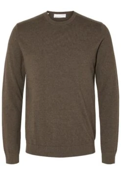 Selected Homme Slhberg Crew Neck B Noos - Jumper - Demitasse Detail/Melange