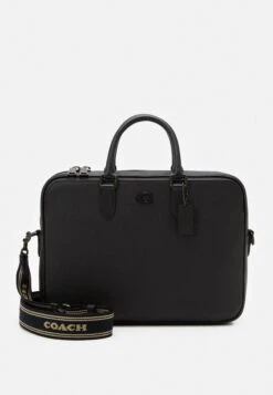 Coach Gotham Brief In Crossgrain Unisex - Briefcase - Black