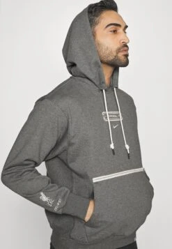 Nike Performance Liverpool Fc Standard Issue Hoodie - Sweatshirt - Charcoal Heather/Pale Ivory -Stock X c24a4673121544469943c714c7753982