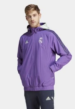 ADIDAS PERFORMANCE Real Madrid Allweather- Training Jacket - Active Purple