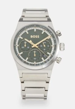 Boss CANDOR - Watch - Silver-coloured/green