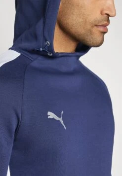 Puma HOODY - Hoodie - Navy/silver/white -Stock X c2fc8bcaab08428ab191d657e398f5aa