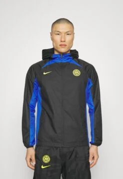 Nike Performance Inter Mailand Jacket - Waterproof Jacket - Black/Lyon Blue/Vibrant Yellow