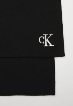 Calvin Klein MONOGRAM EMBROIDERY UNISEX - Scarf - Black -Stock X c43dee98c14f4d13991768fc4ebc54d4