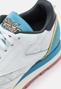 Reebok Classic Reebok X Street Fighter Classic Lthr Unisex - Trainers - Polar Blue/Tough Blue/Core Black -Stock X c5692d9b20fe4d4a80cbbe9524a91b6d