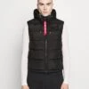 Alpha Industries Hooded Puffer Vest - Waistcoat - Black