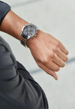 Guess Mens Dress - Chronograph Watch - Silver-Coloured/Black -Stock X c7d0a0bd44b641e3ade5f9af455e1123