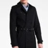 Pier One Trenchcoat - Black -Stock X ca6015a78a594c8da503176ac1dbb718