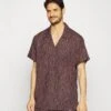 Eco William Short Sleeved Shirt - Pyjama Top - Brown Animal