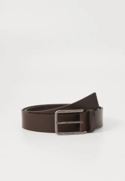 Calvin Klein Belt - Ck Dark Brown/antique Silver