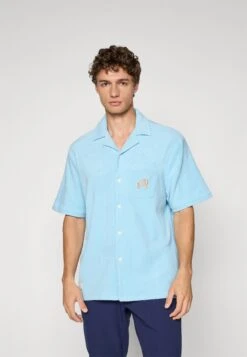 BOSCO BUTTON UP - Print T-shirt - Light Blue