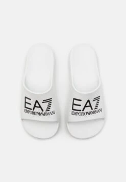 EA7 Emporio Armani Crusher Distance Slide - Pool Slides - White/Black -Stock X cb155019ee7e4eb2aed748aba1fbe47b