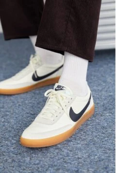 Nike Sportswear KILLSHOT 2 LEATHER - Trainers - Black/sail-gum Yellow -Stock X cb81f776f42c4df8b12a80927a4e70ba