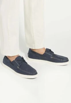Dune London BLIZARD - Boat Shoes - Navy