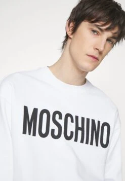 MOSCHINO Sweatshirt - White -Stock X cc2be34a8da9461a82597137731fb6f8