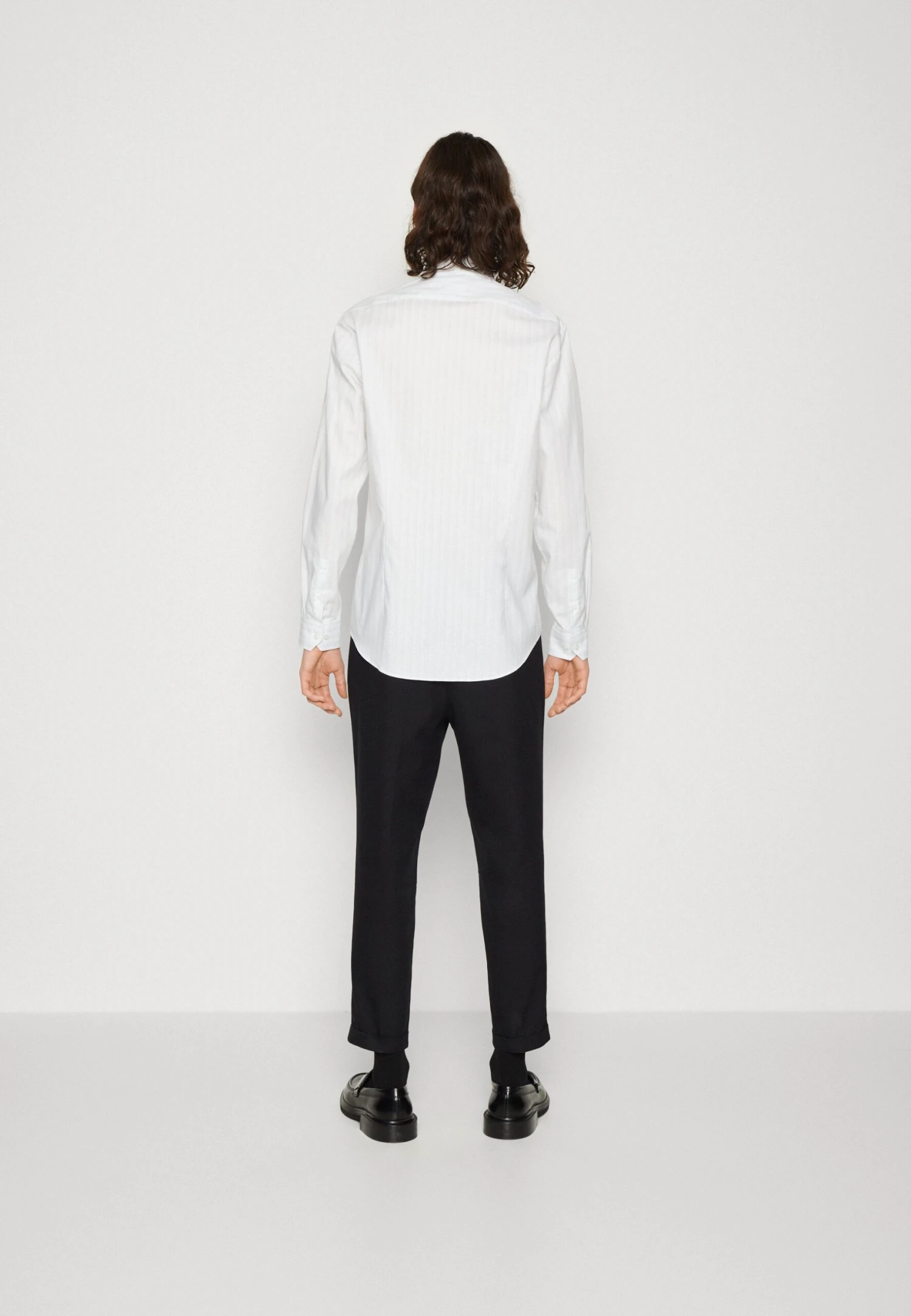 Stripe Easy Care Fitted Shirt - Formal Shirt - Salty Bay 5 Stripe Easy Care Fitted Shirt - Formal Shirt - Salty Bay - Image 3