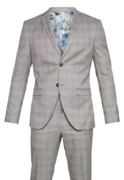 Check 3 Pieces Suit - Suit - Grey -Stock X cd2056a5ac324eb0b15847a00e83c480