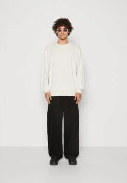 Calvin Klein Jeans Embro Neck Crewneck Unisex - Sweatshirt - Eggshell -Stock X ce93df2afe8a449f9d31be43daf88281