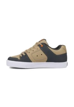 DC SHOES PURE - Trainers - Grey Tan Orange