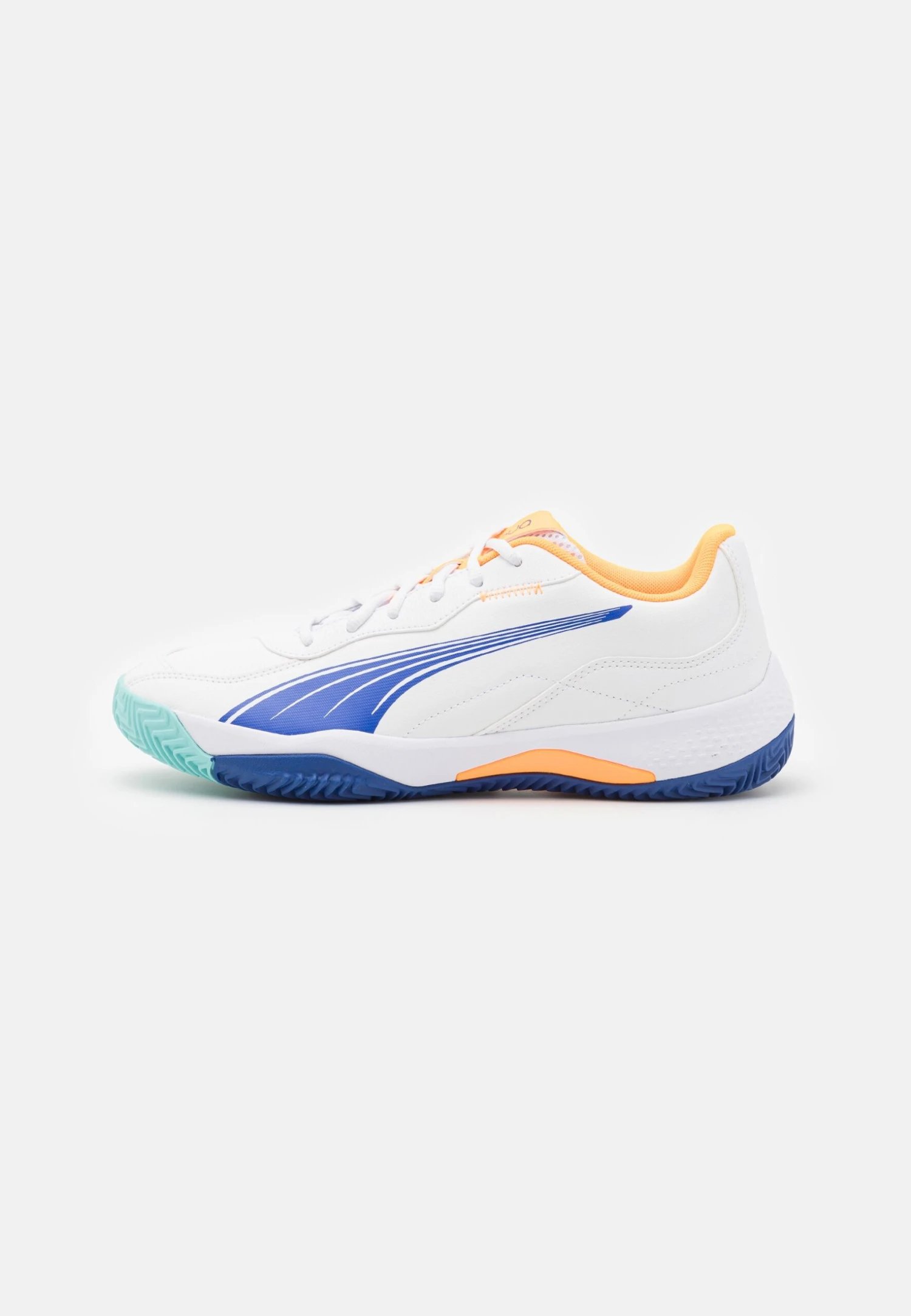 Puma NOVA SMASH - Padel Shoes - White/vivid Blue/heat Fire/black 3 Puma NOVA SMASH - Padel Shoes - White/vivid Blue/heat Fire/black