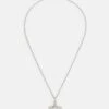 Vivienne Westwood Mini Relief Pendant Unisex - Necklace - Silver-Coloured -Stock X cf29680ef428458486acefe1efcf3417