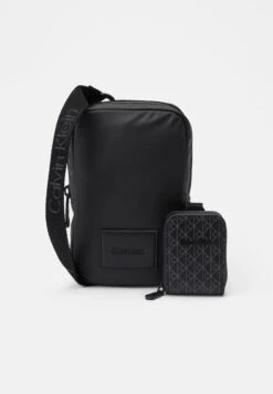 Calvin Klein PUFFER UTILITY PHONE CROSSBODY - Phone Pouch - Black